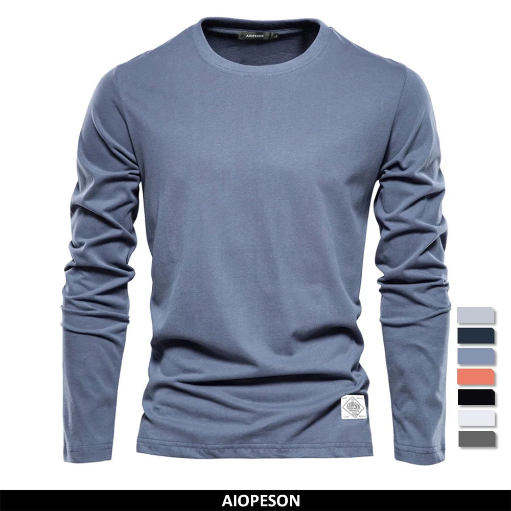Men's long sleeve t-shirt 100% cotton