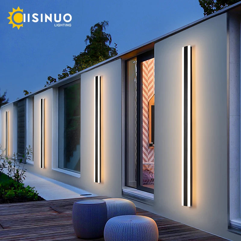 Modern waterproof outdoor LED wall light