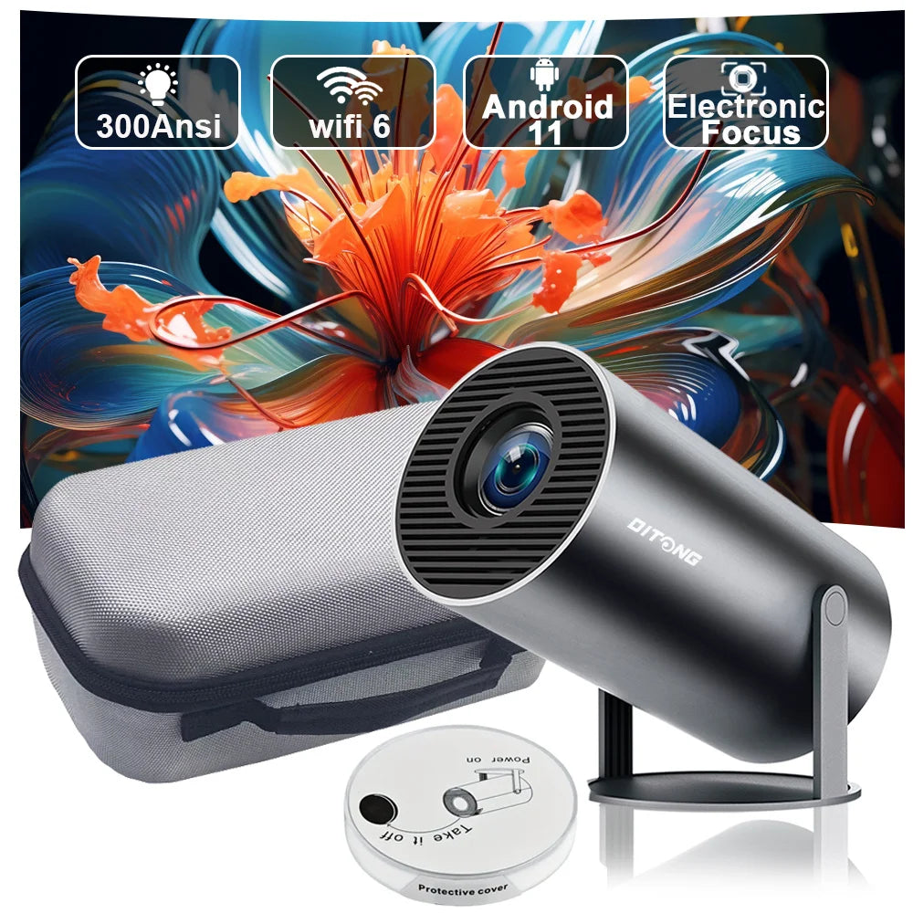 DITONG HY300 Plus HD 4K Portable Projector