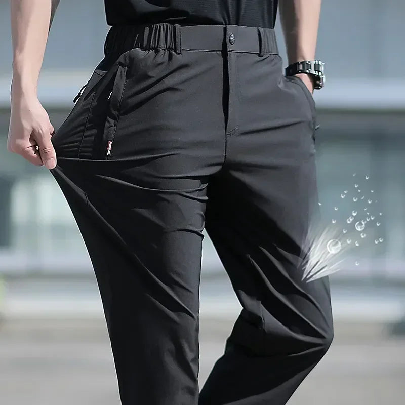 Men's silk summer pants