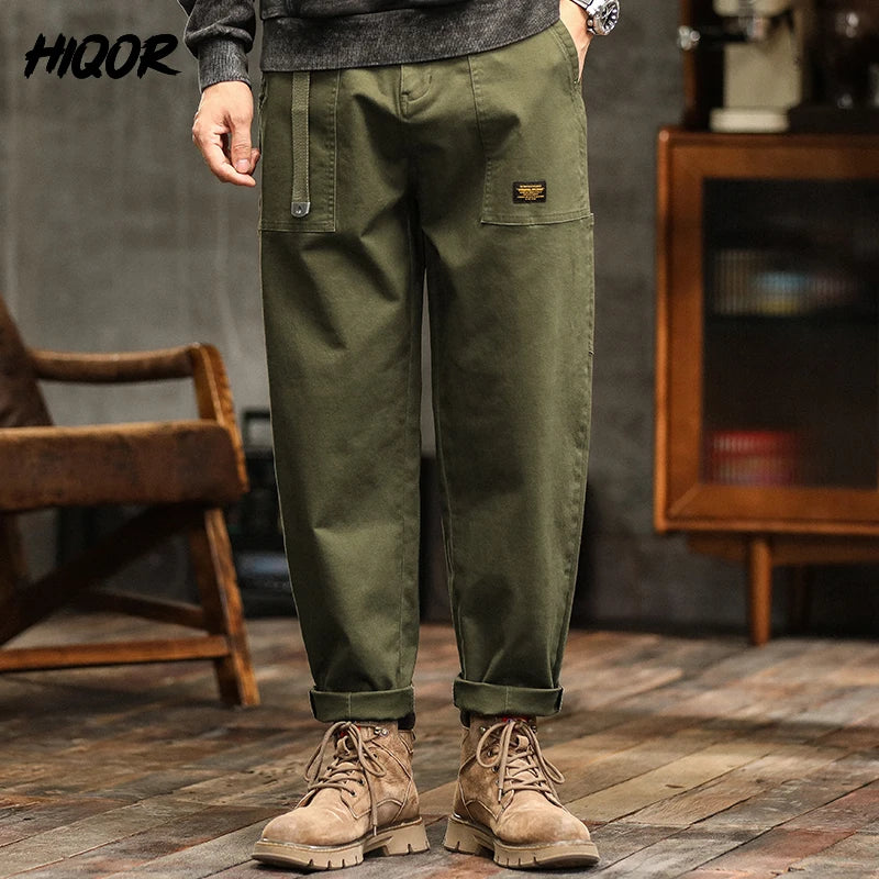 HIQOR men's cargo pants, spring/autumn