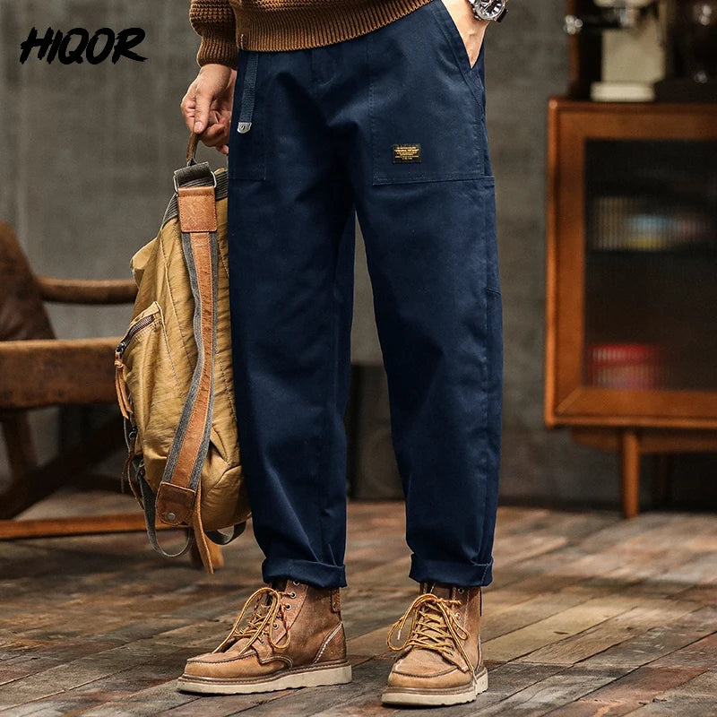 HIQOR men's cargo pants, spring/autumn